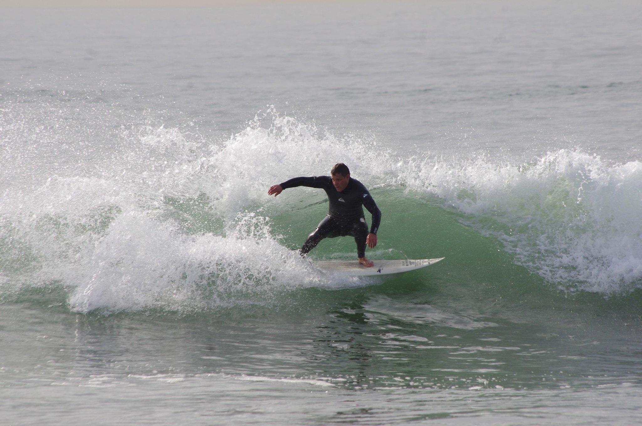 A Surfer at Venice Beach in California