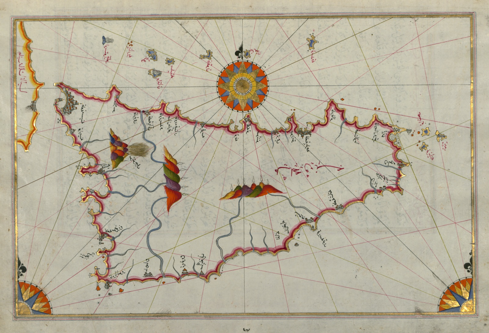 Piri Reis - Map Of The Island Of Sicily