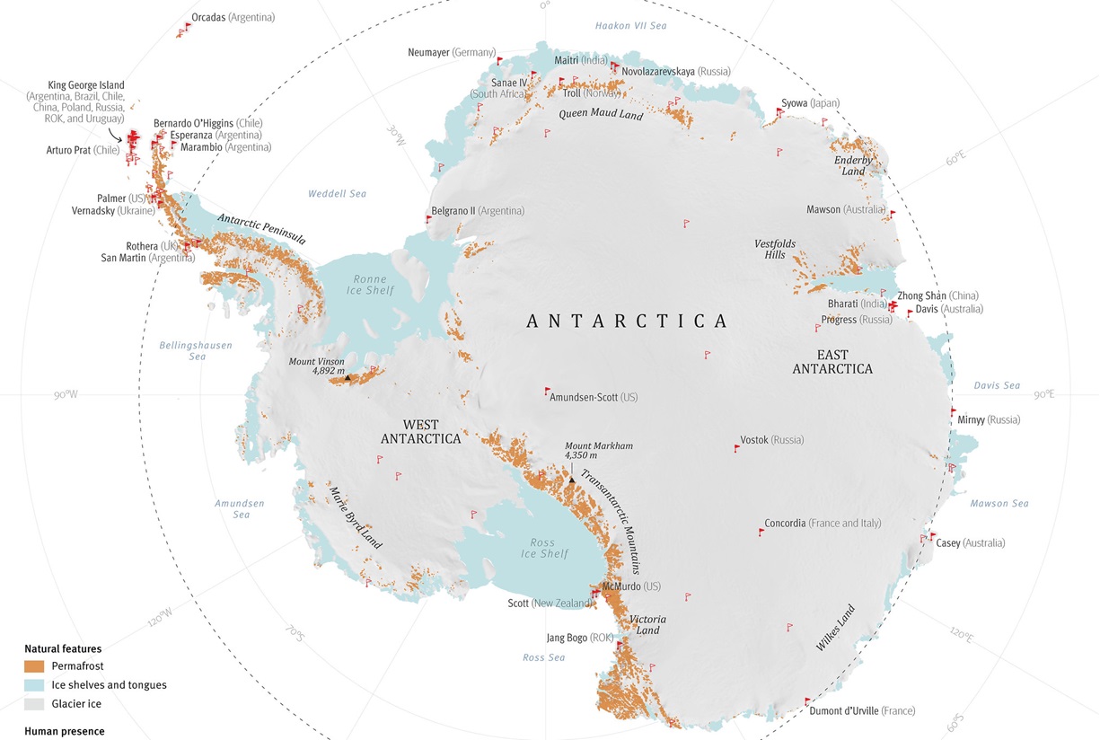 Permafrost in Antarctica