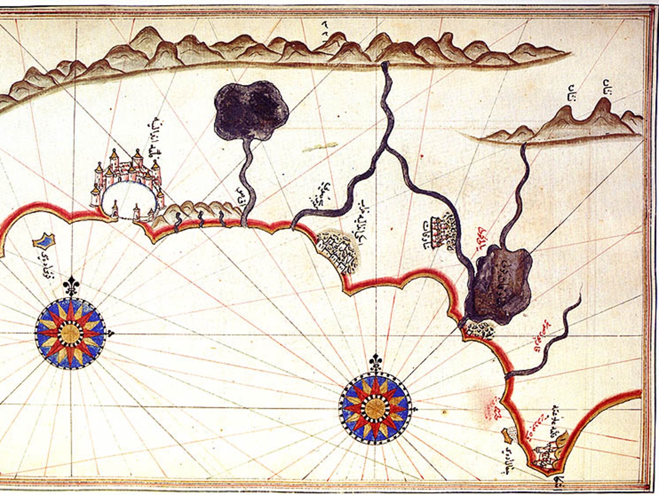 Map of Antalya By Piri Reis