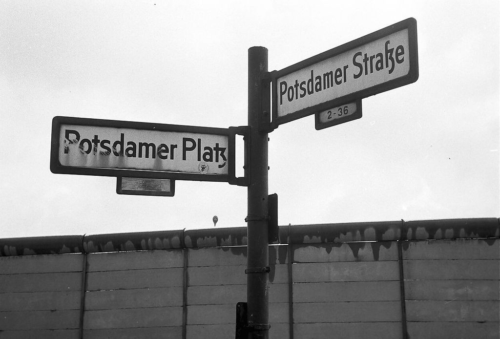 Street signs for Potsdamer Platz and Potsdamer Straße