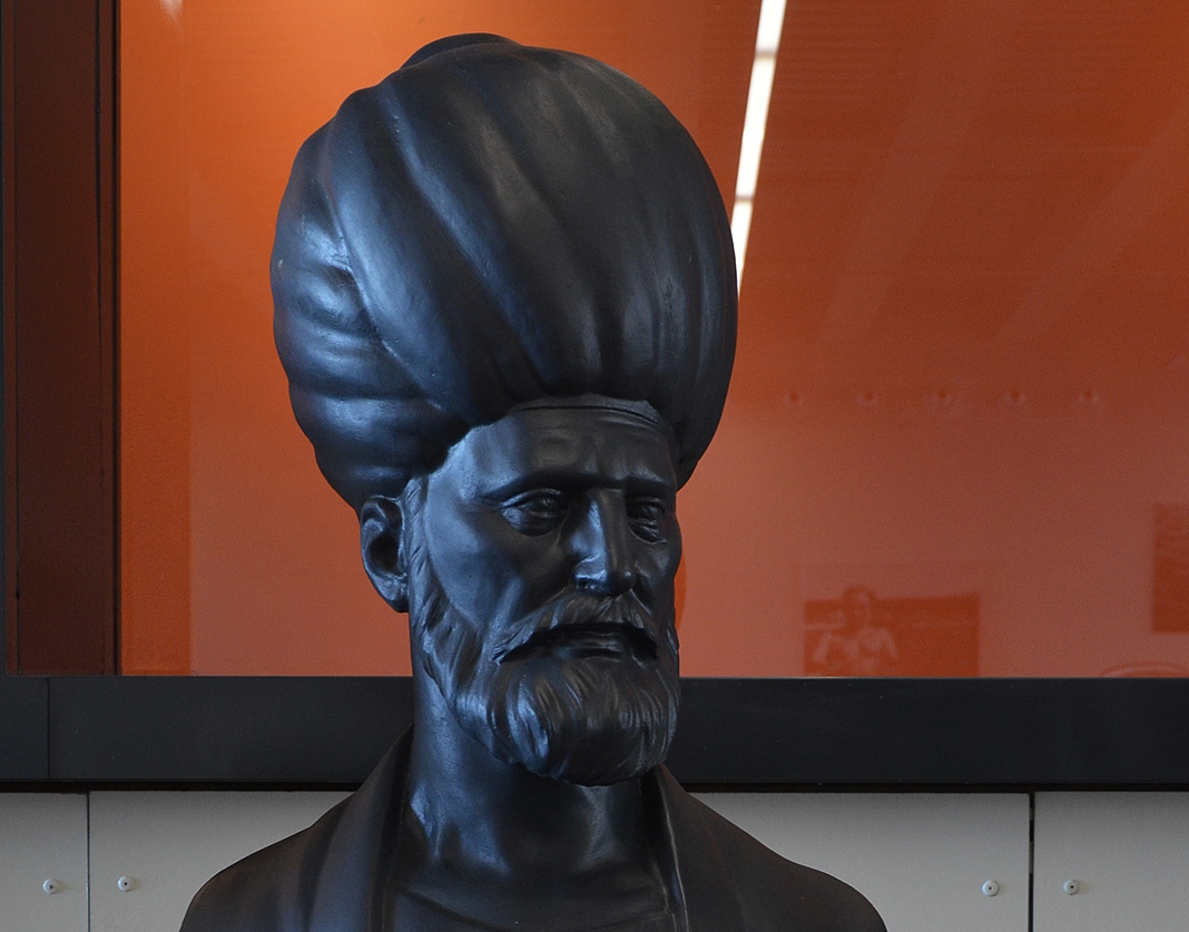 Bust of Piri Reis in the Istanbul Naval Museum - 2014