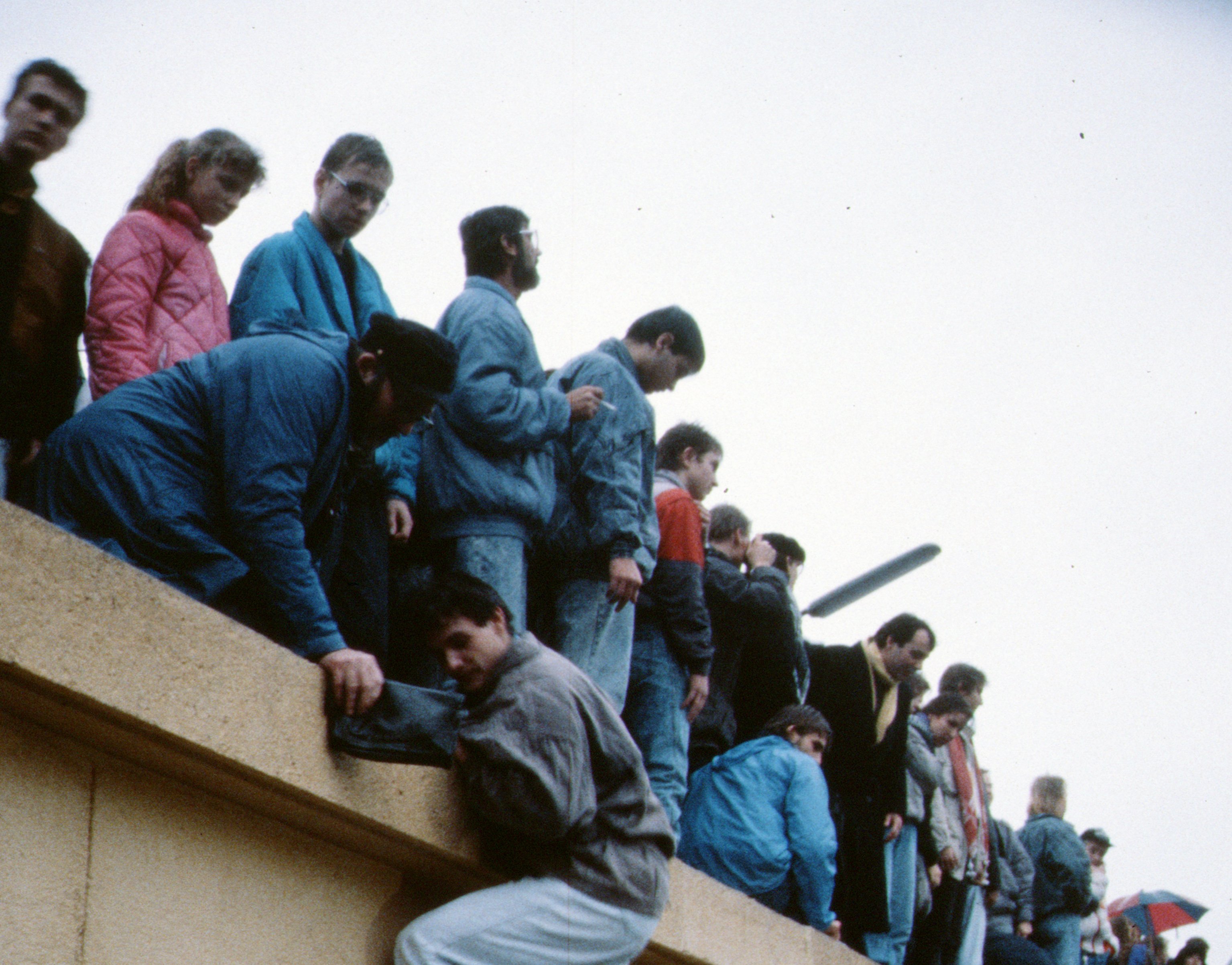 Photo of People climbing on the Berlin