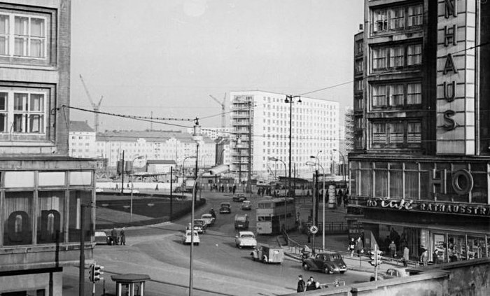 Alexanderplatz and the new Karl-Marx-Allee, Berlin 1962