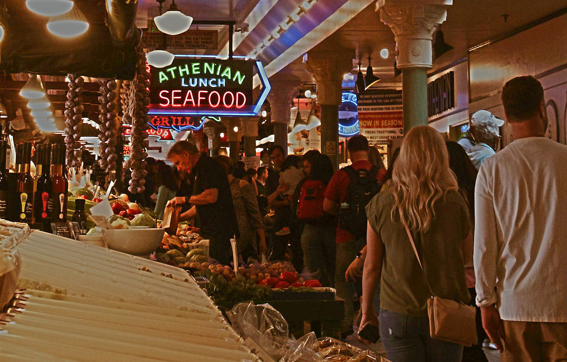 People Walking in a Market