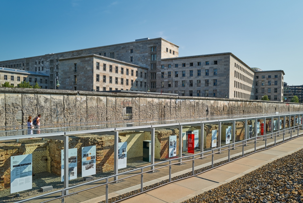 Photo of The Berlin Wall on Clear Sky Background