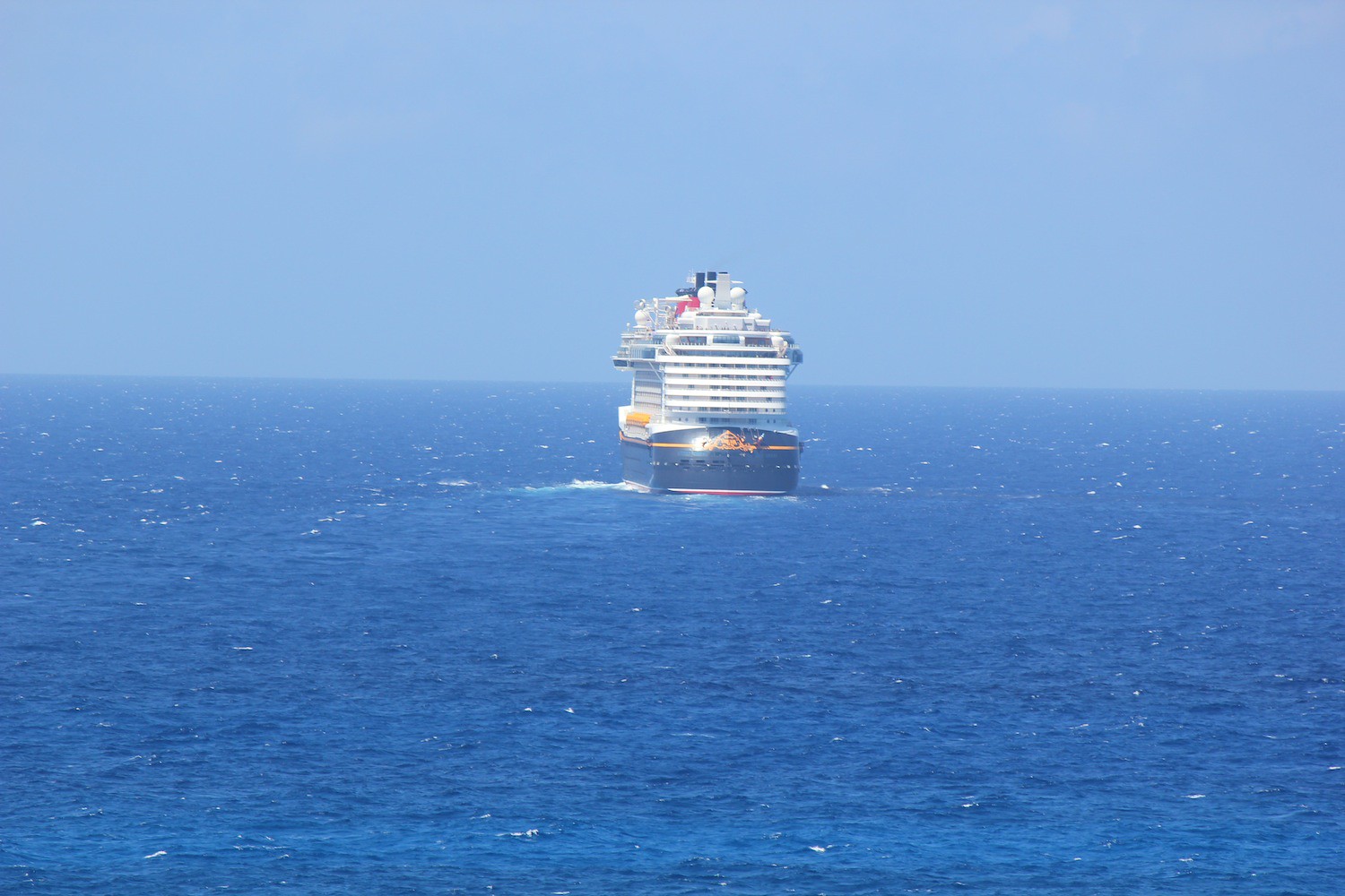 Ship in the middle of the ocean