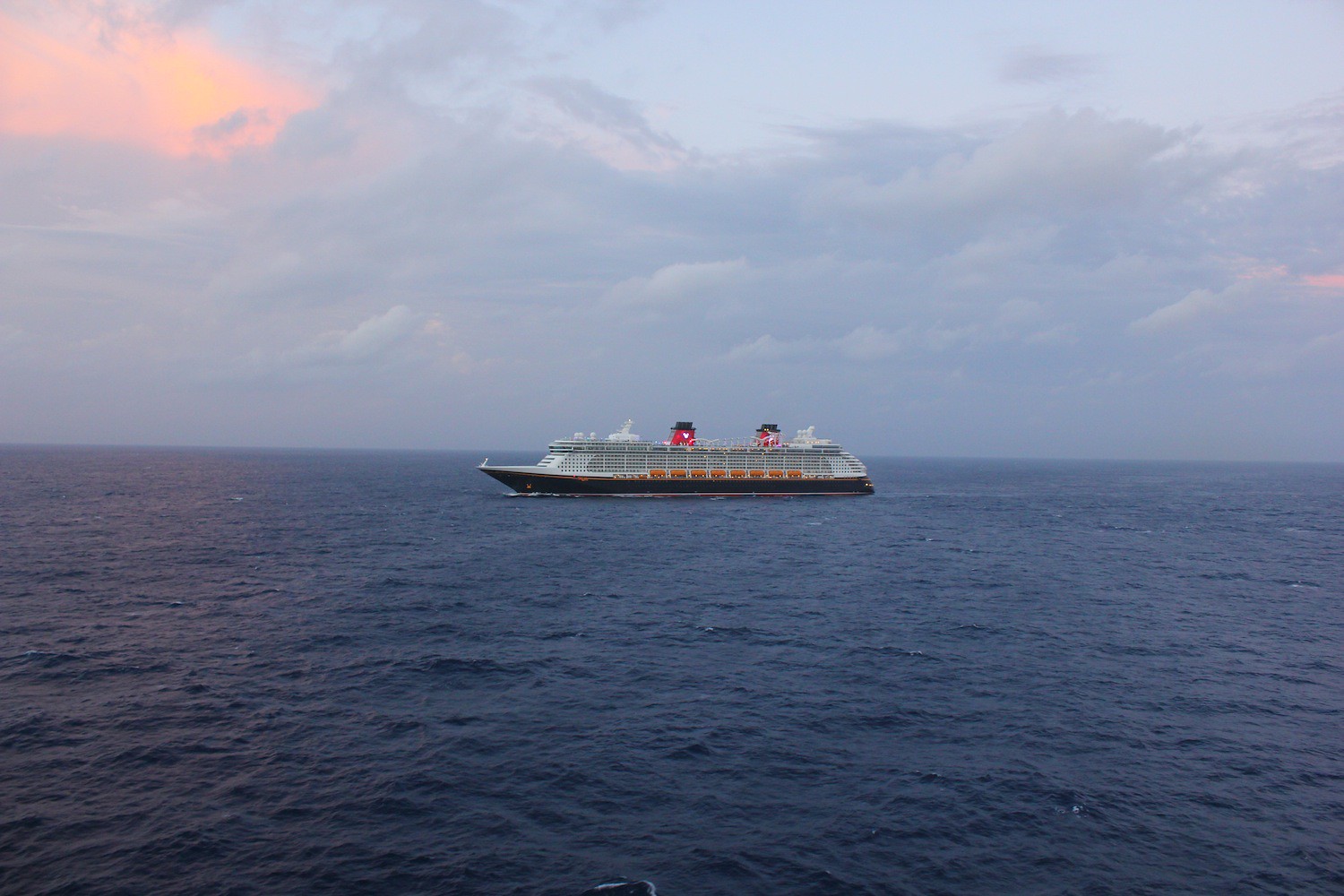 Ship in the middle of the ocean