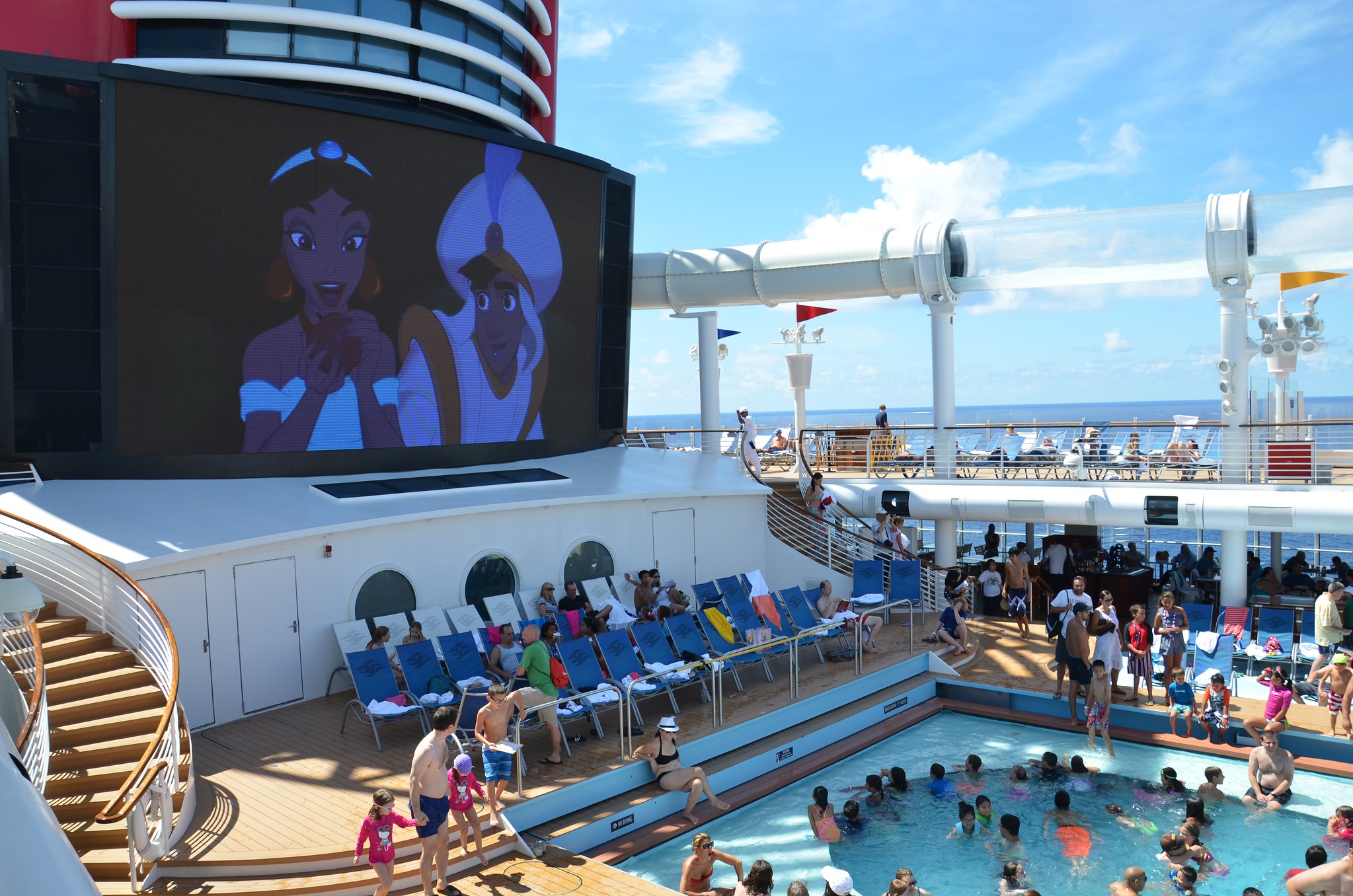 At the top of Disney cruiser