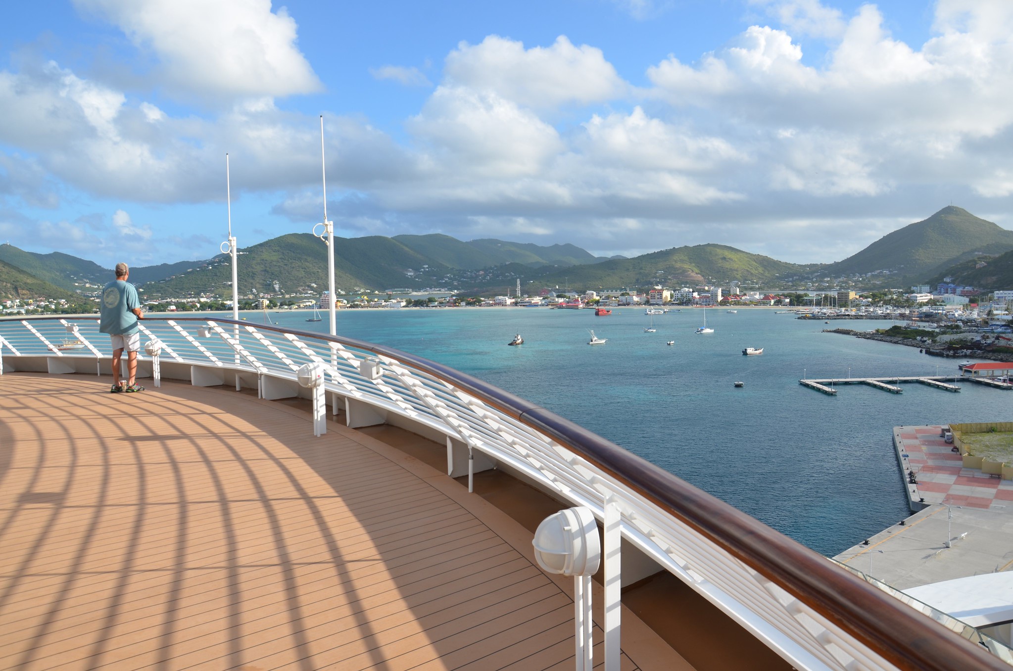 St. Maarten in the distance 