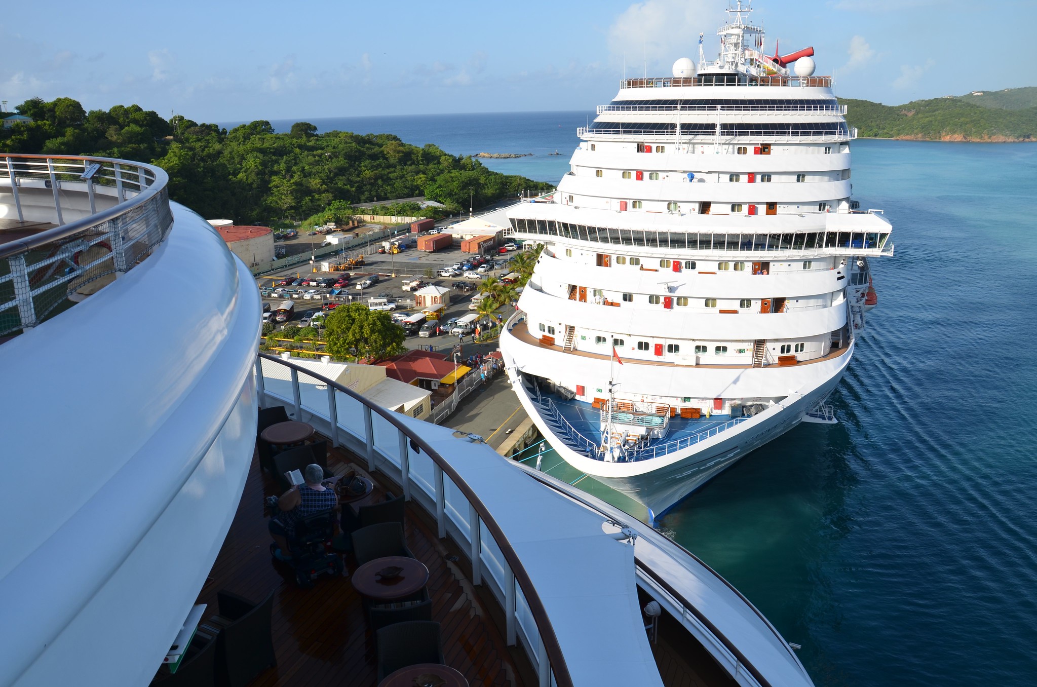Two Disney cruise ships