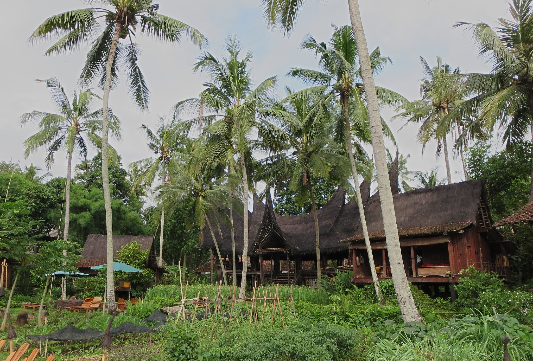 Front view of Bambu Indah hotel