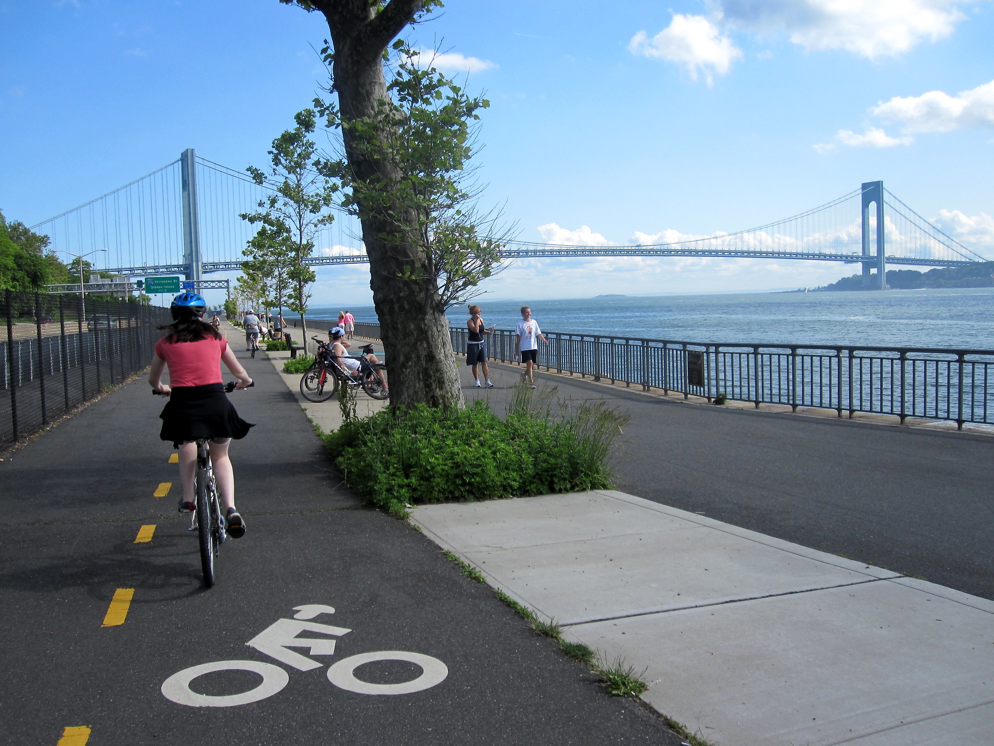 Bike Lane near The Verrazano Narrows Bridge