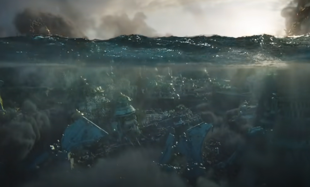 The history of Atlantis, sinking