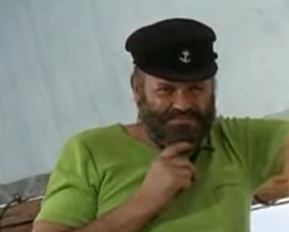 Screenshot of Capt. Longstocking from - Pippi in the South Seas (1970)