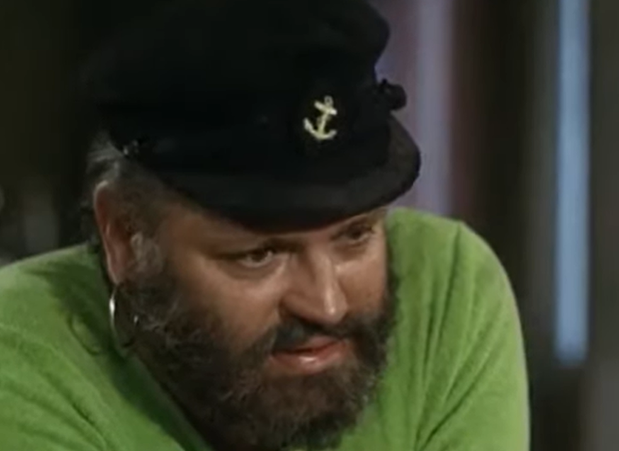 Screenshot of Capt. Longstocking from - Pippi in the South Seas (1970)