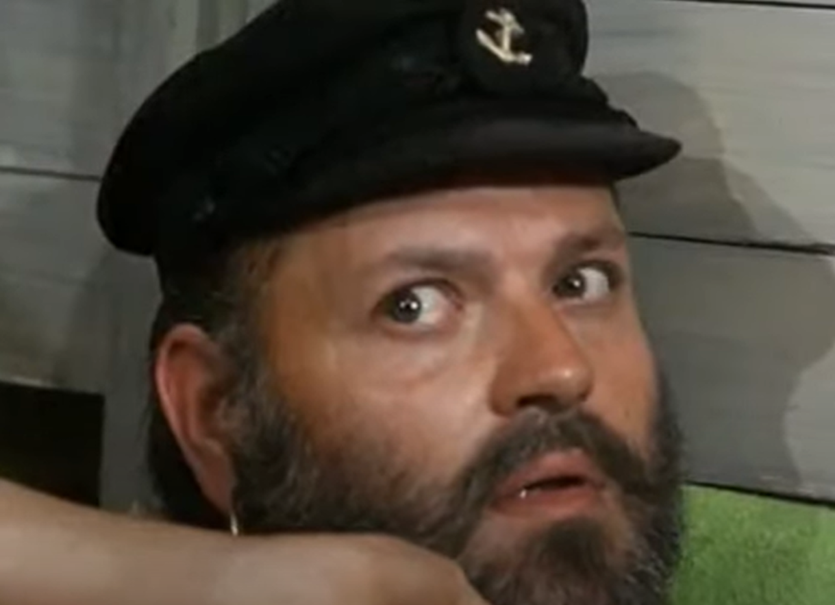 Screenshot of Capt. Longstocking from - Pippi in the South Seas (1970)