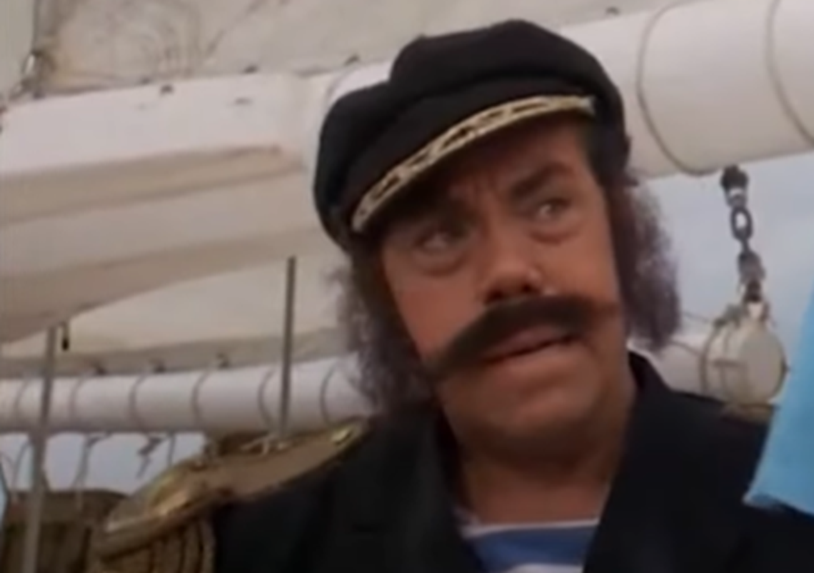Screenshot of John Schuck (Capt. Efraim Longstocking) from - The New Adventures of Pippi Longstocking (1988)