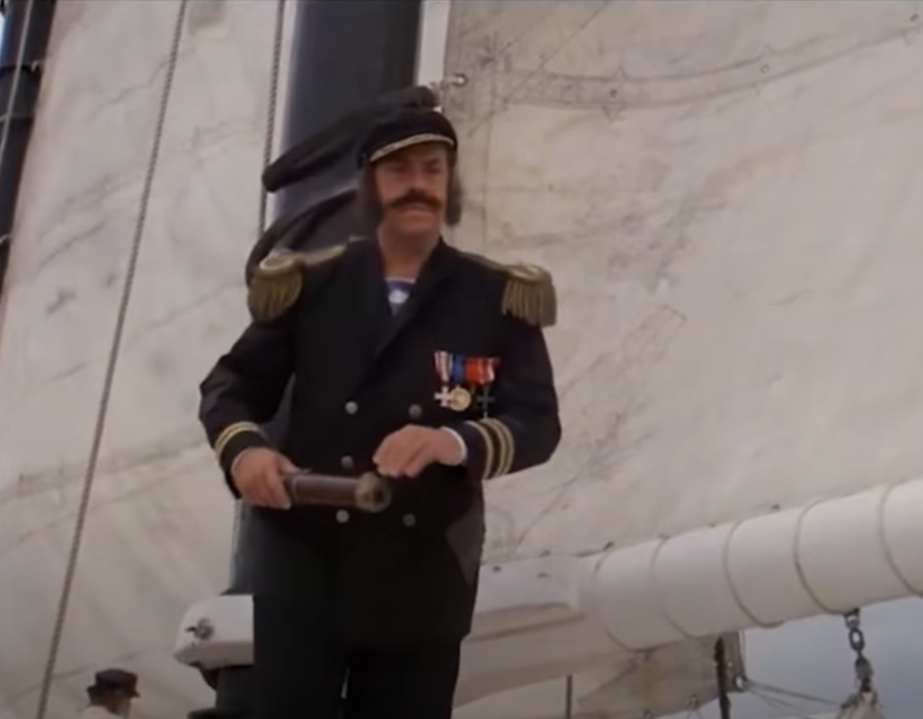 Screenshot of John Schuck (Capt. Efraim Longstocking) from - The New Adventures of Pippi Longstocking (1988)