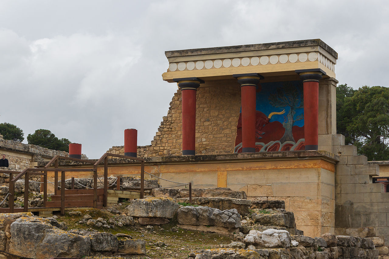 The Knossos Palace in Greece