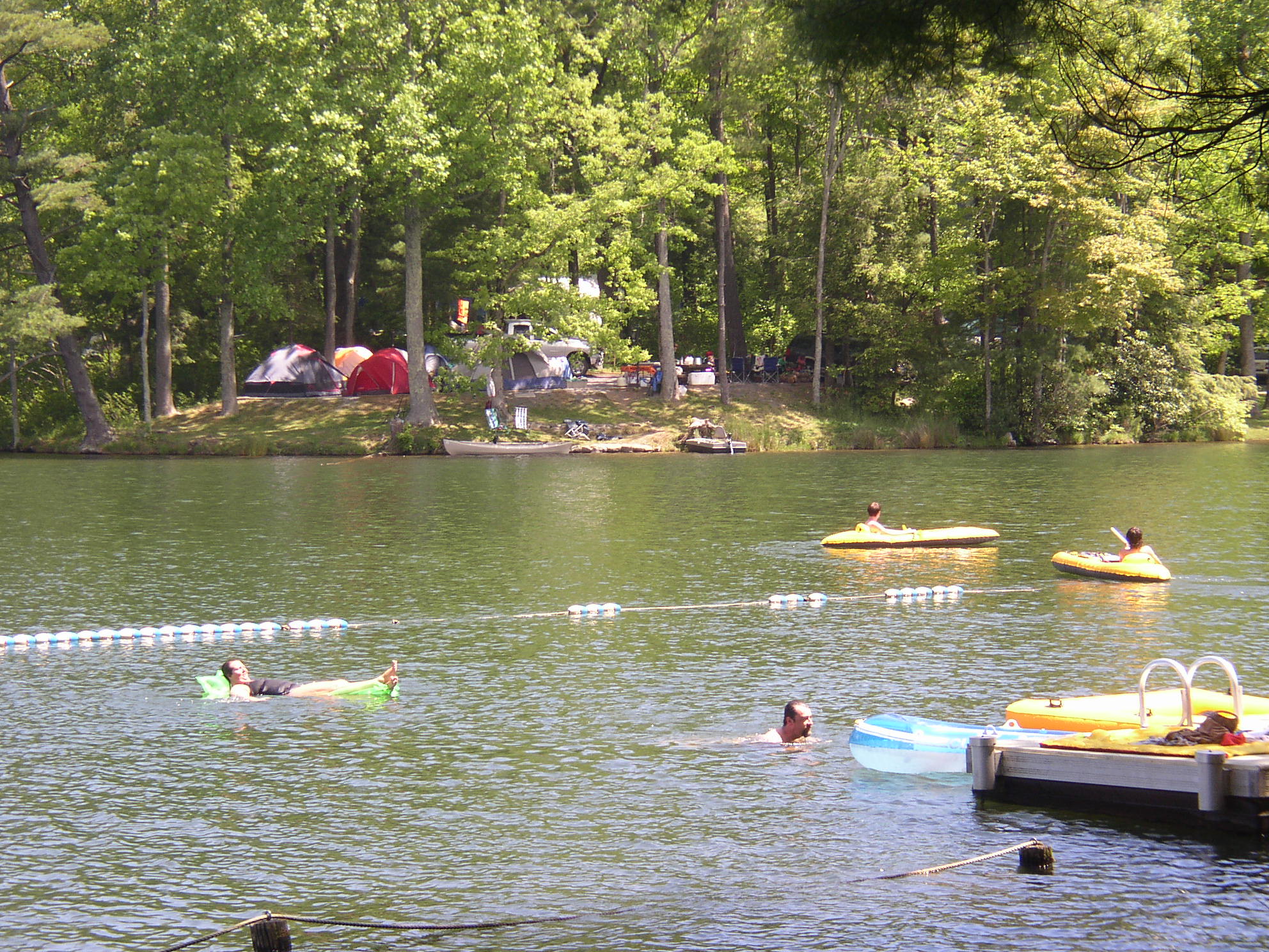 Swimming and camping at Lake Conasauga Recreation Area