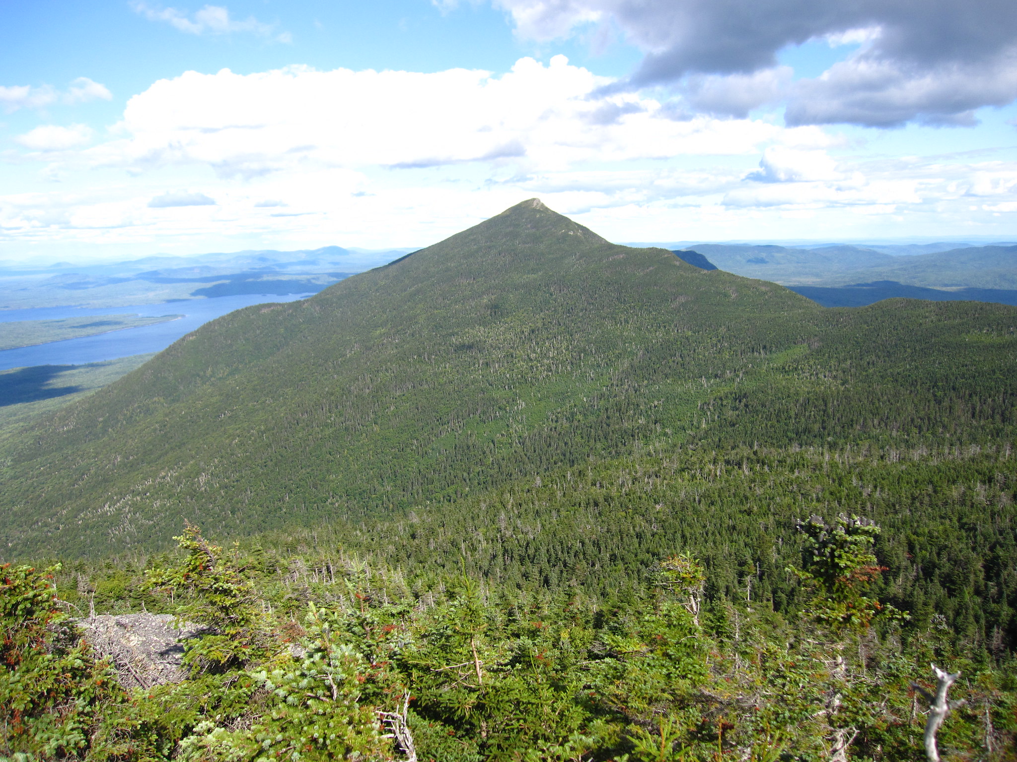 West Peak of Bigelow Mountain from 'The Horns', Bigelow Preserve