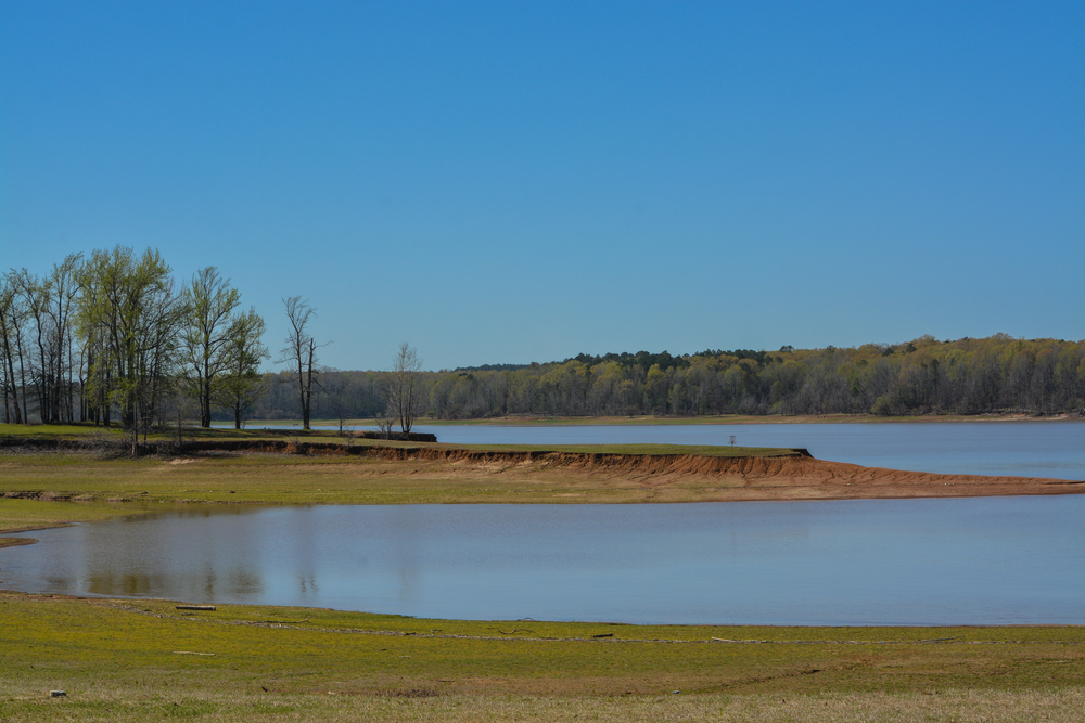 Beautiful park view of Enid Lake ,Mississippi