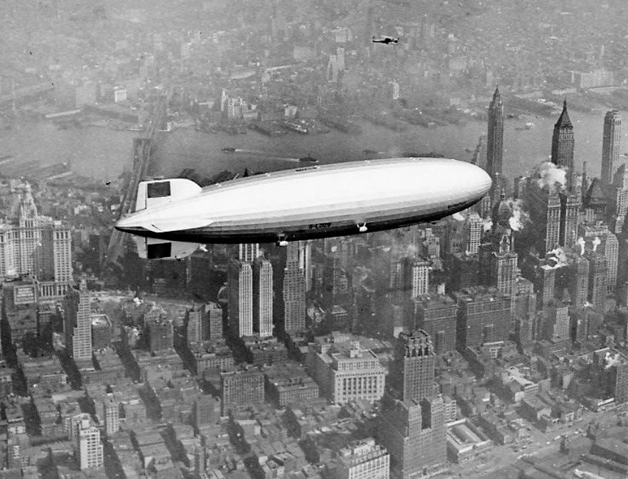 Hindenburg Over New York 1937
