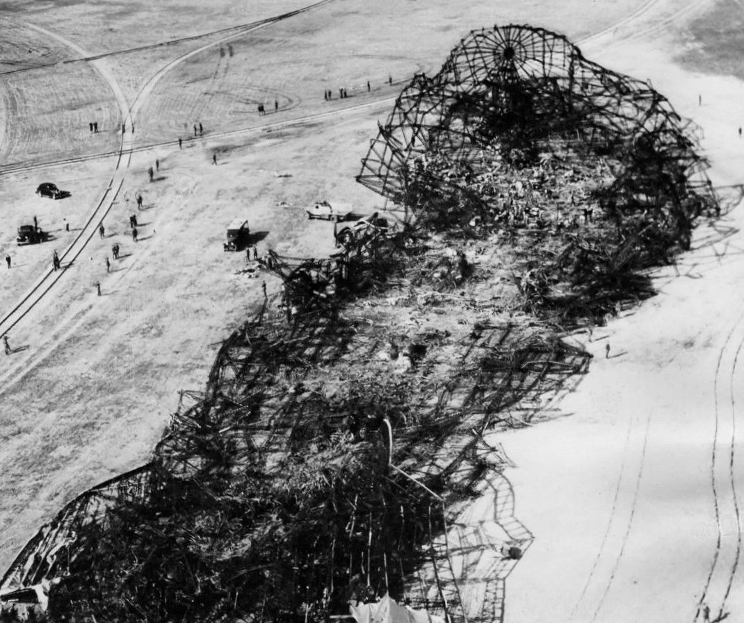 Hindenburg Wreckage 1937