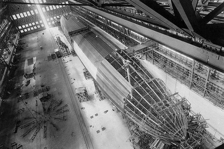 USS Shenandoah (ZR-1) Under construction