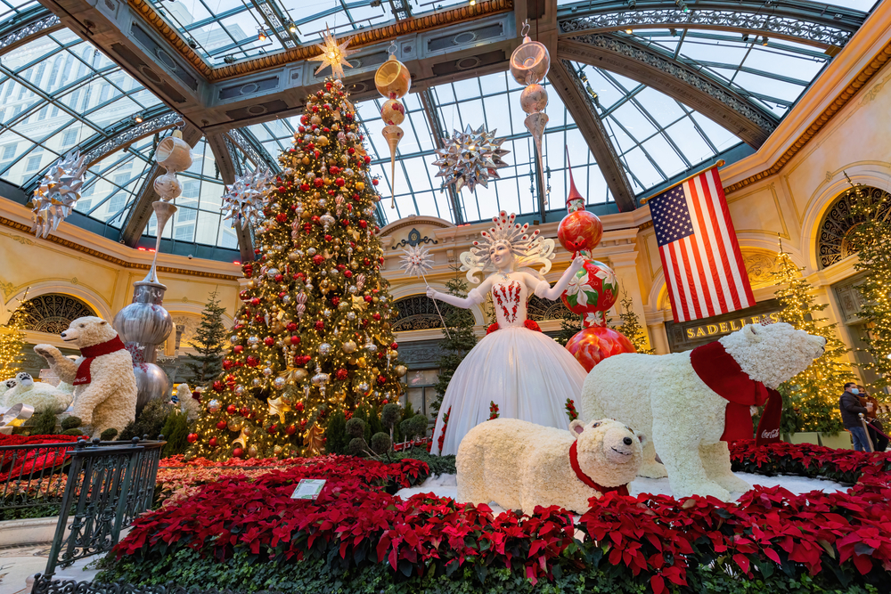 Las Vegas during Christmas holidays