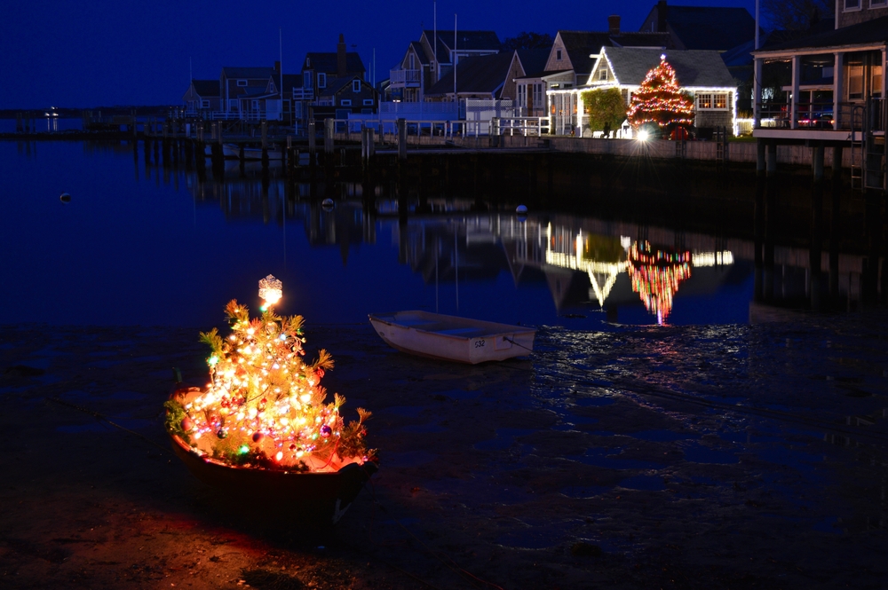 Nantucket island during Christmas holidays