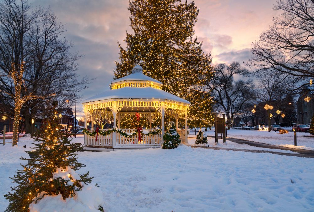 Old Saybrook during Christmas holidays