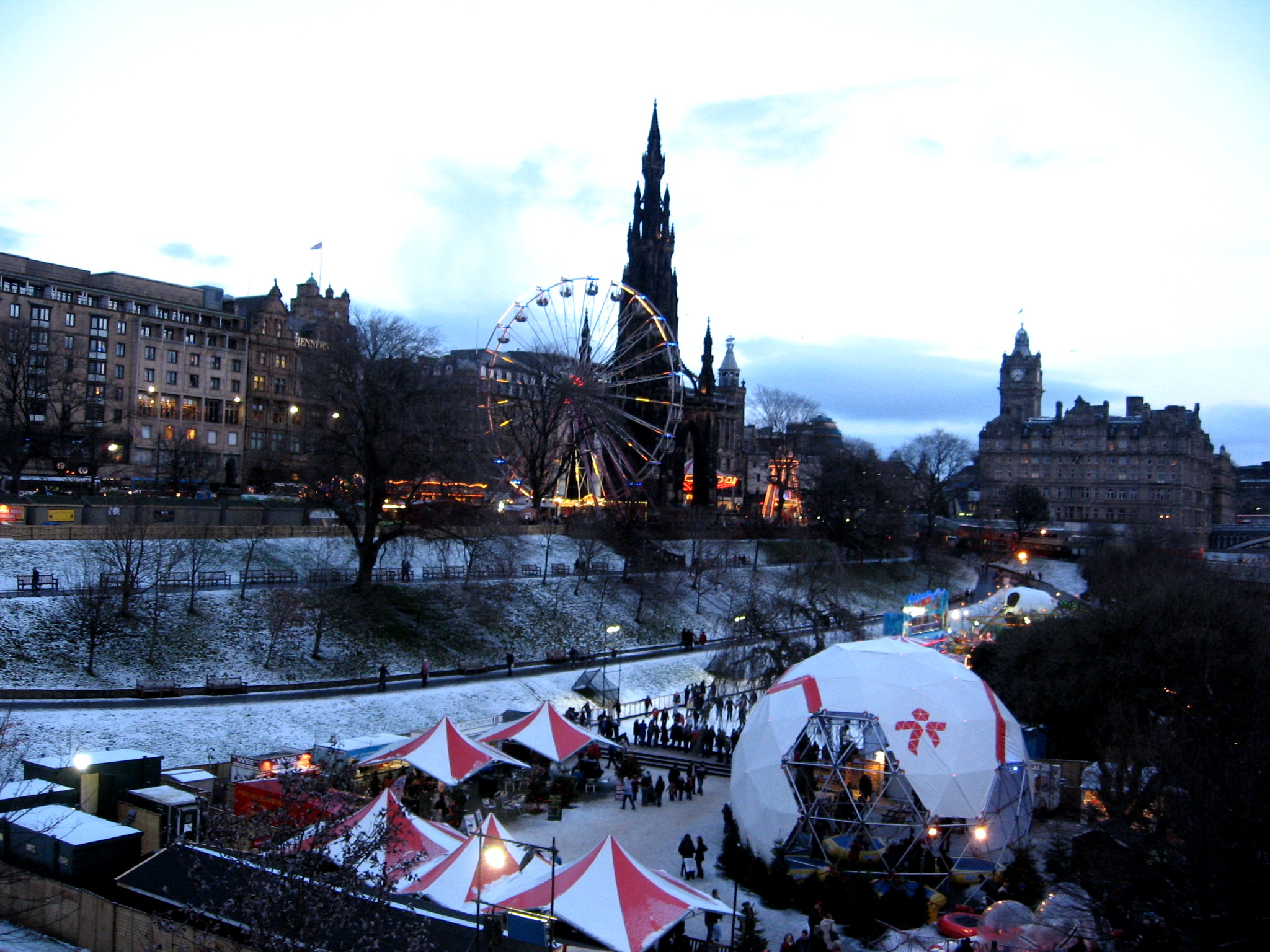 Edinburgh, Scotland at Christmas