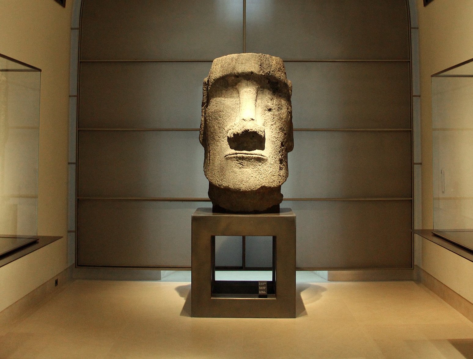 Easter Island Maoi Statue in the Louvre Museum, Paris