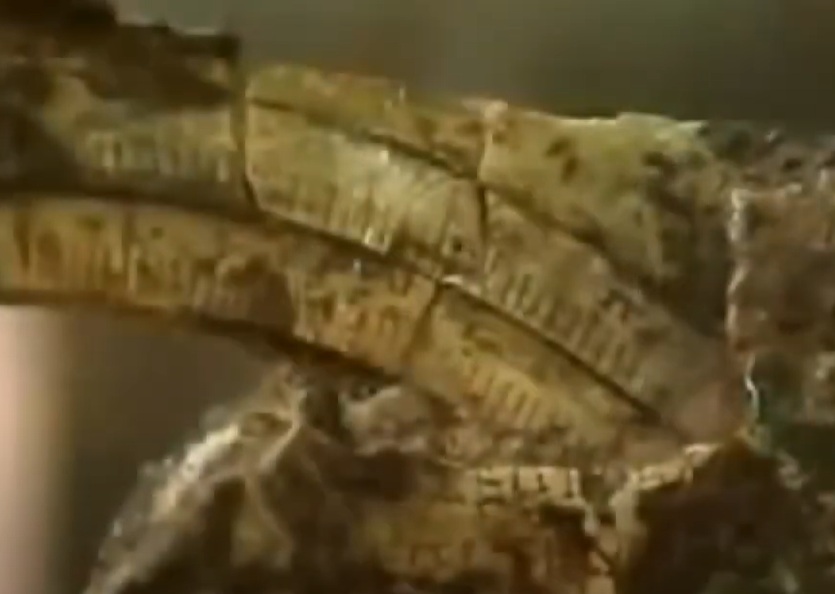 A visually captivating still taken from a pivotal moment in the documentary film Ancient Computer (2003)