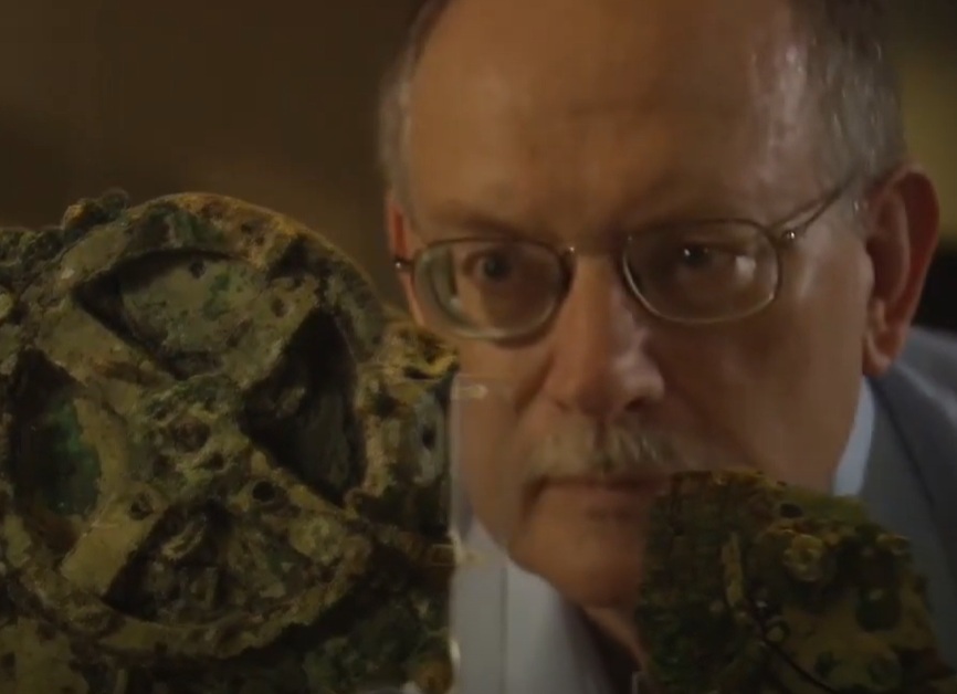 A visually captivating still taken from a pivotal moment in the documentary film Unlocking the secrets of the world's oldest computer (2022)