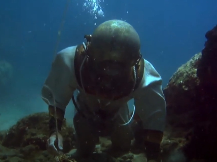 A visually captivating still taken from a pivotal moment in the documentary film Unlocking the secrets of the world's oldest computer (2022)