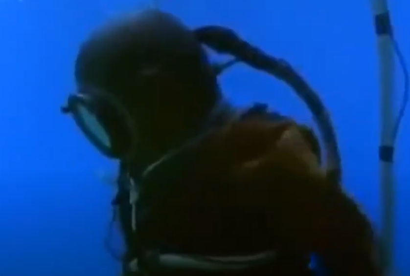 A visually captivating still taken from a pivotal moment in the documentary film Ancient Computer (2003)