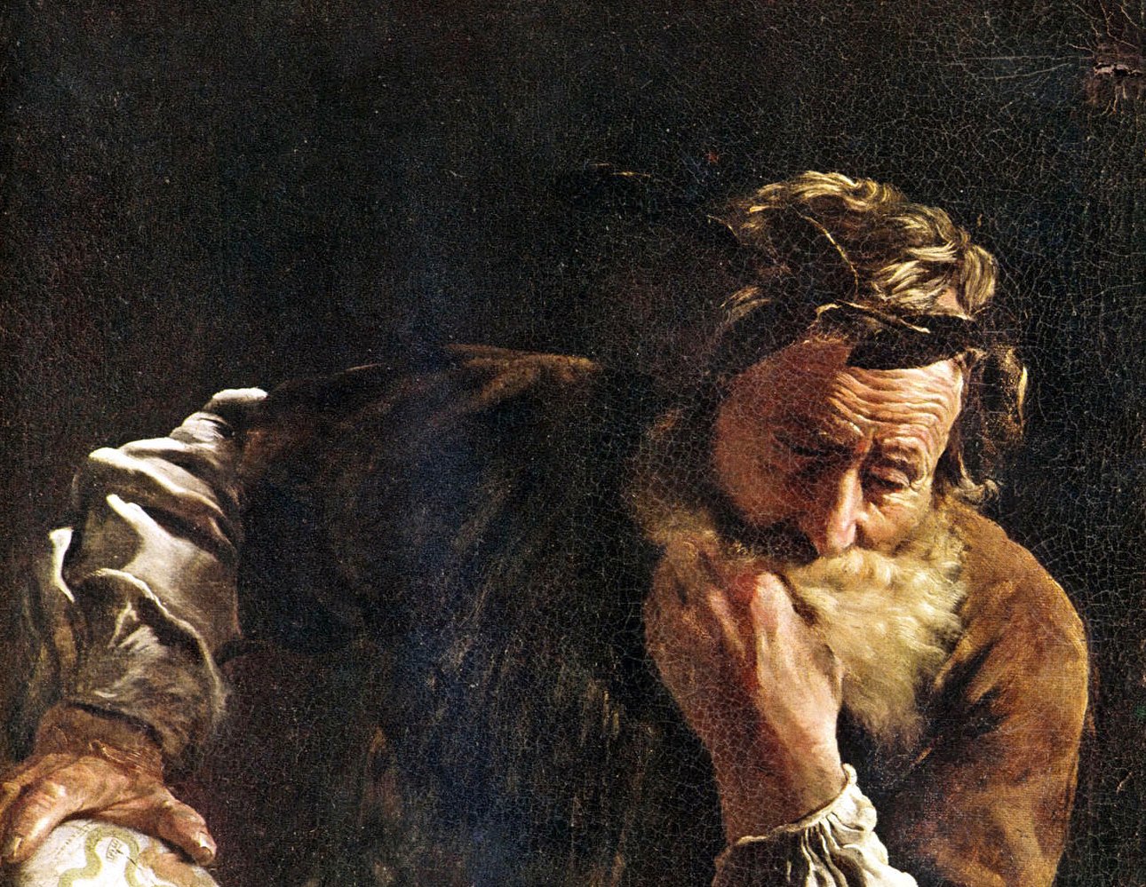 Archimedes Thoughtful (also known as Portrait of a Scholar) by Domenico Fetti