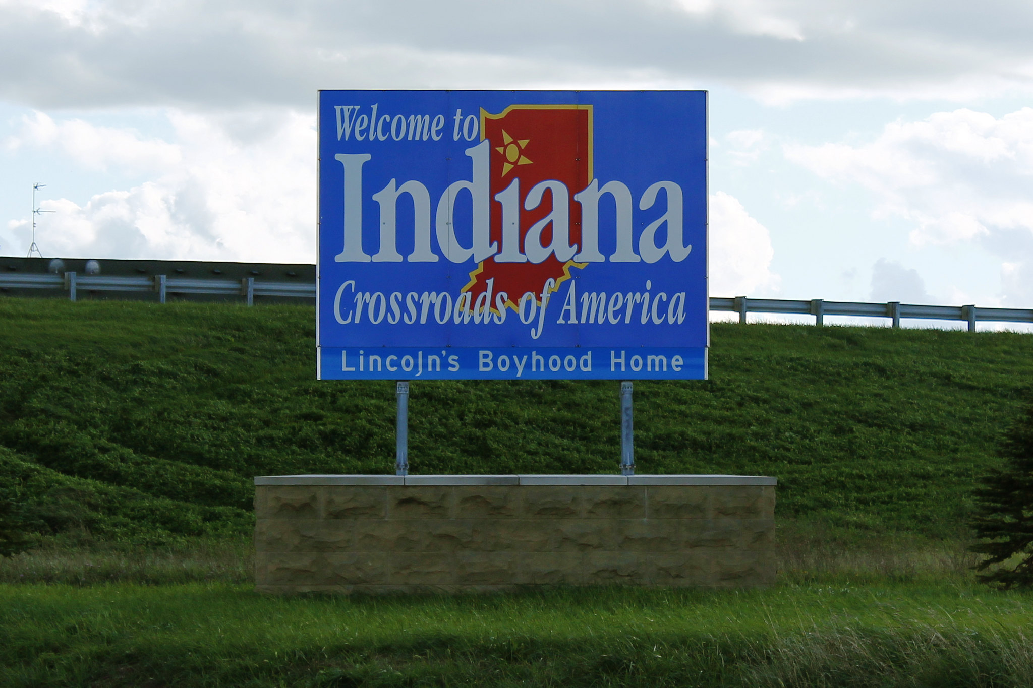 Welcome to Indiana sign