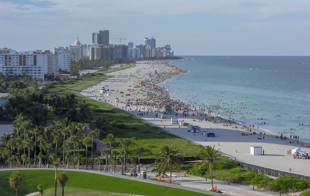 Aerial view of Miami, Florida, USA
