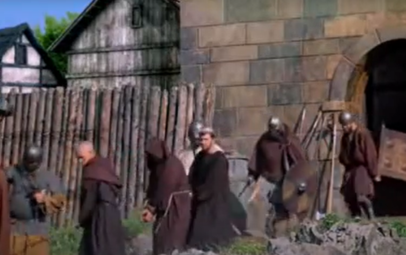 A screenshot from the short movie Vikings: Journey to New Worlds