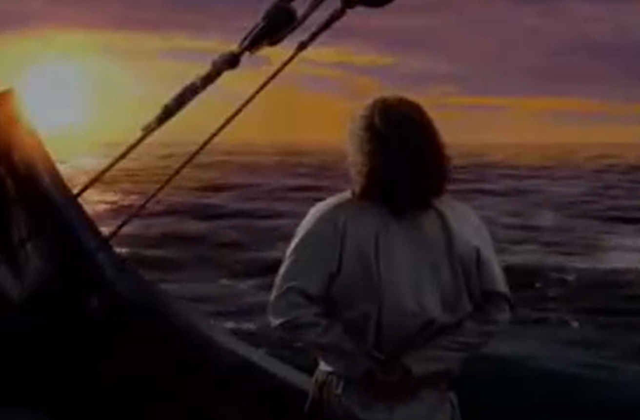 A screenshot from the short movie Vikings: Journey to New Worlds