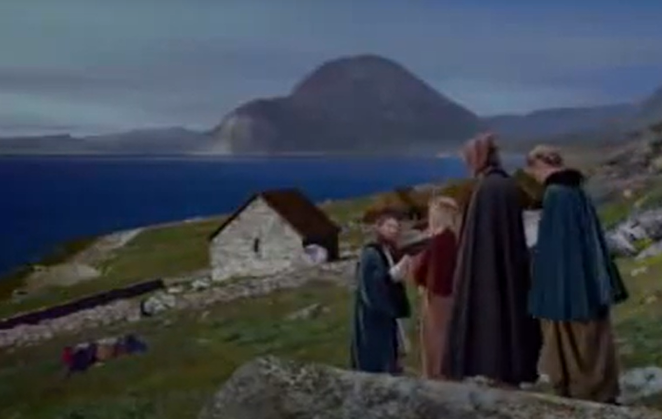 A screenshot from the short movie Vikings: Journey to New Worlds