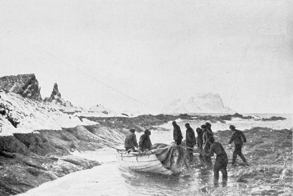 The first landing ever made on Elephant Island, April 15, 1916