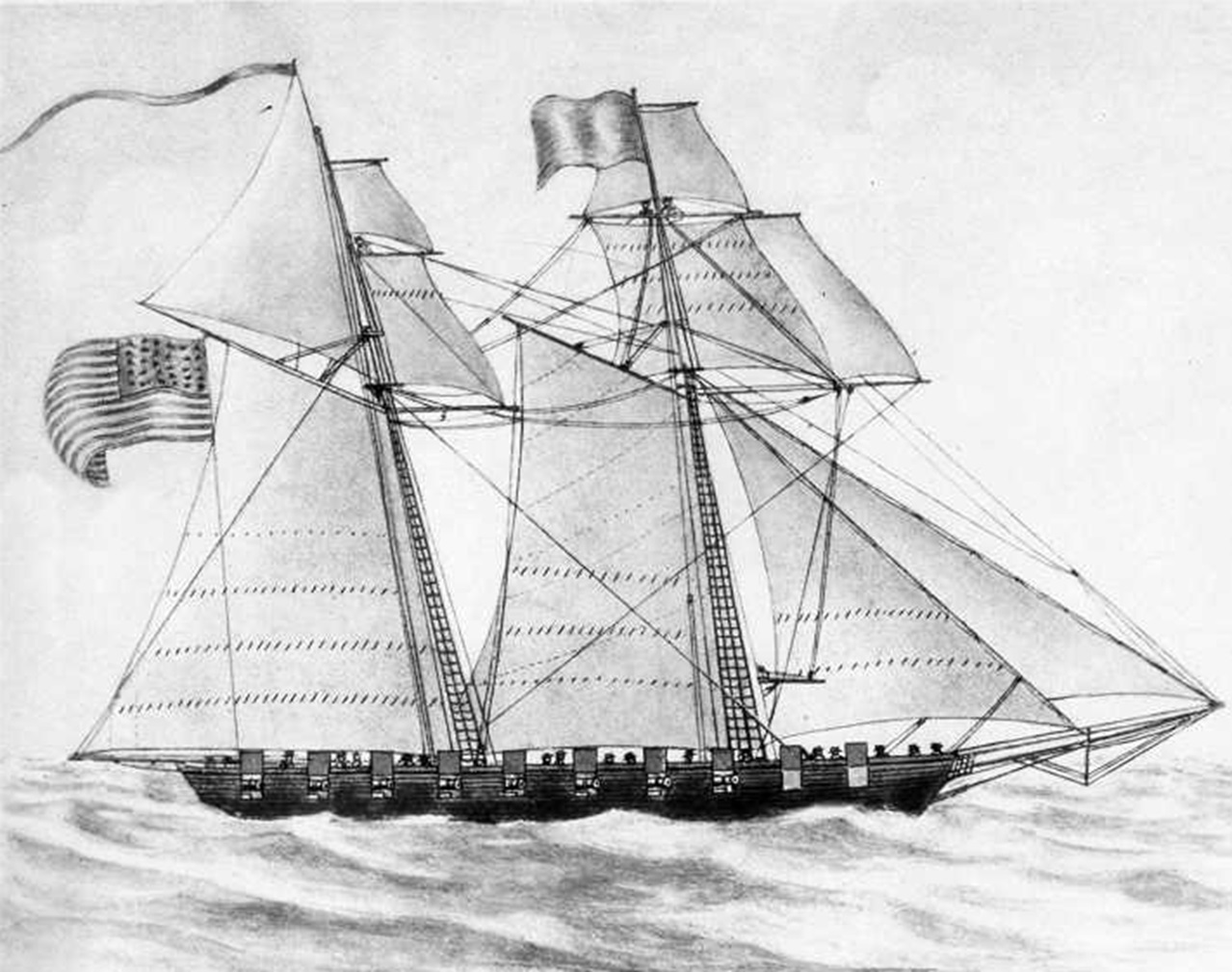 USS Pickering in 1798