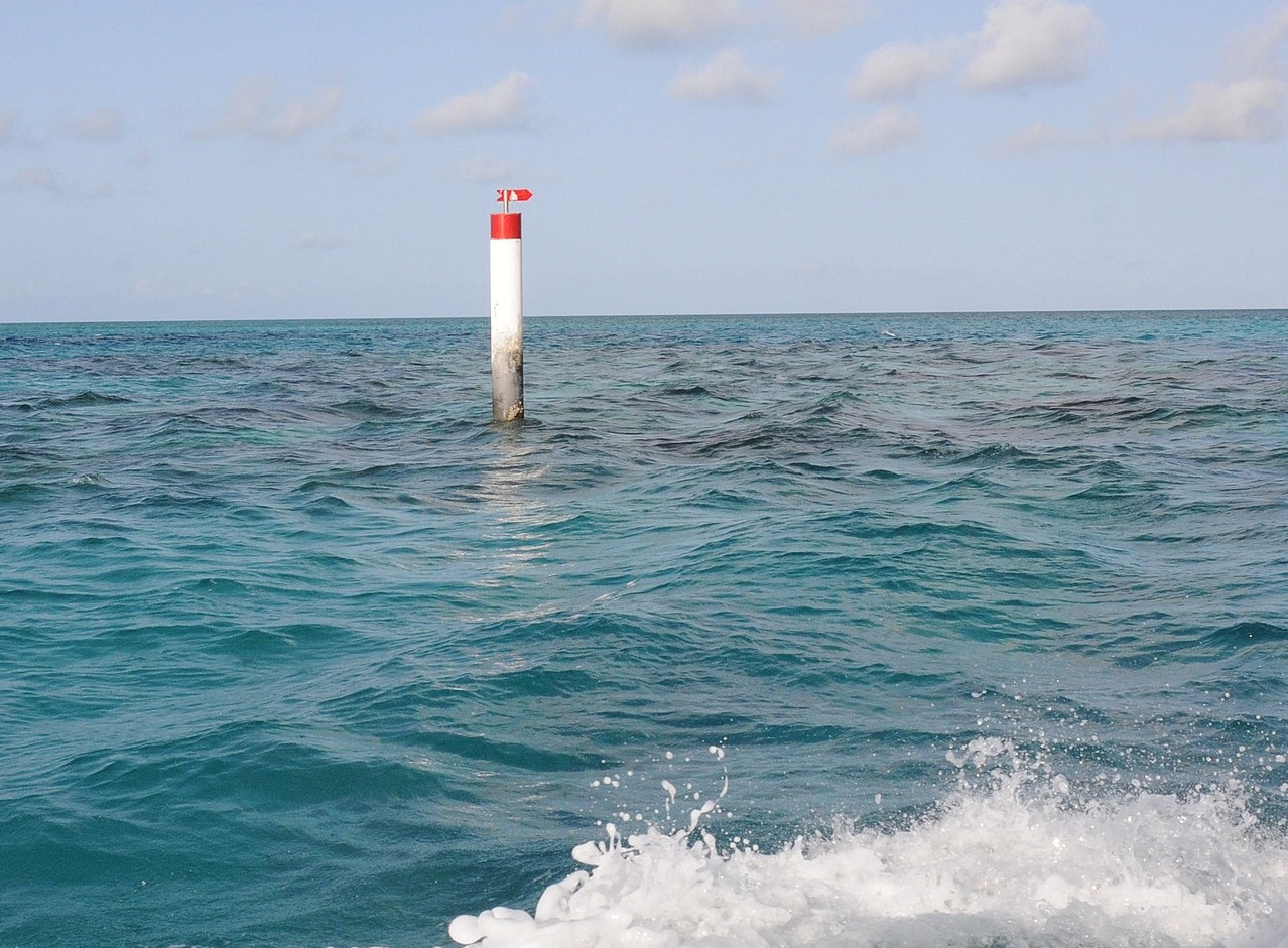 Bermuda Reef Marker Leading To Montana