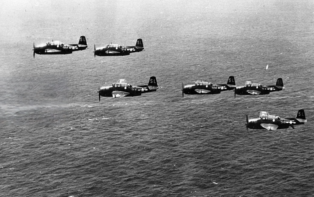 U.S. Navy Grumman TBM-3E Avenger anti-submarine aircrafts - circa 1948