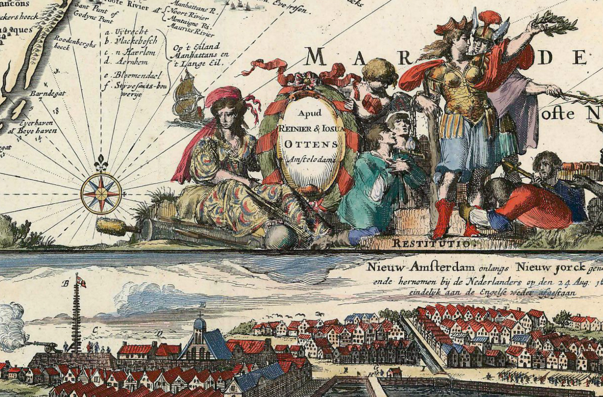 A sketch of Dutch settlers in the Americas